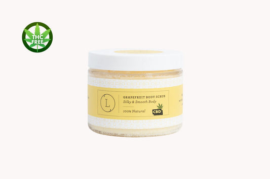 Grapefruit Body Salt Scrub with CBD